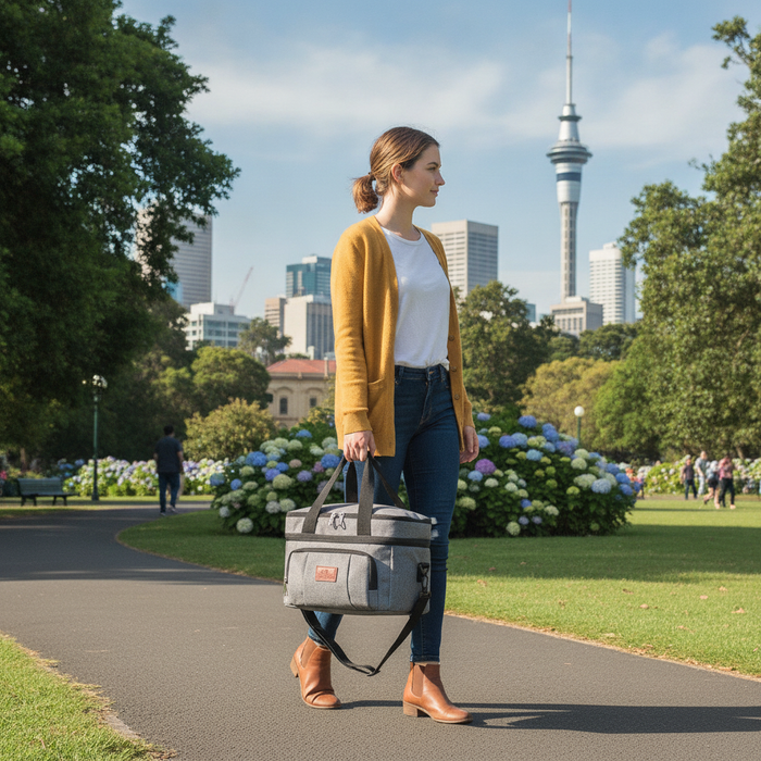 Insulated Lunch Bag 2-Compartment, Cooler Bag, Picnic Bag 10 Liter TC1040| TOUCHANDCATCH NZ