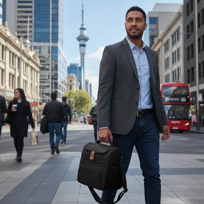 2-Compartment Insulated Lunch Bag, Thermal Bag, Picnic Bag 15 Litre TC107  | TOUCHANDCATCH NZ