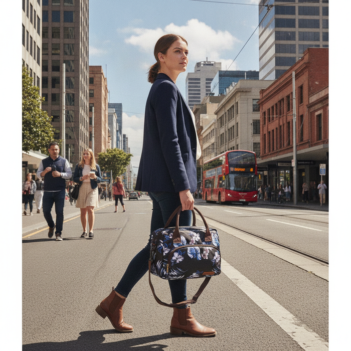 Insulated Floral Lunch Bag - Stylish Picnic Bag 11 Liter TC1433 | TOUCHANDCATCH NZ