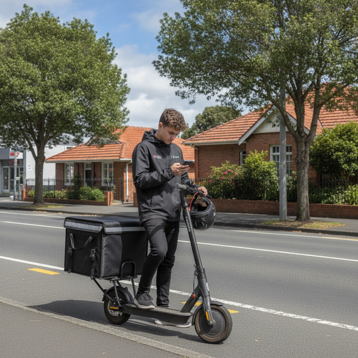 Insulated Uber Eats Bag, Picnic Bag With Frame Black Color 70 Litre TC155 | TOUCHANDCATCH NZ