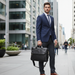 Men's Genuine Leather Briefcase 15.6 Inch in Auckland - Touch & Catch NZ