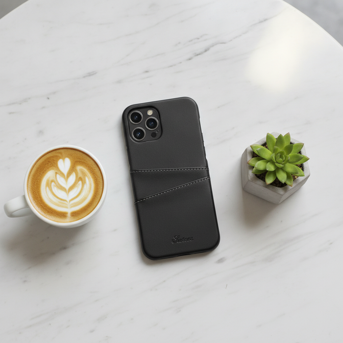 Genuine Leather iPhone Samsung Case with Card Slots - TOUCHANDCATCH NZ
