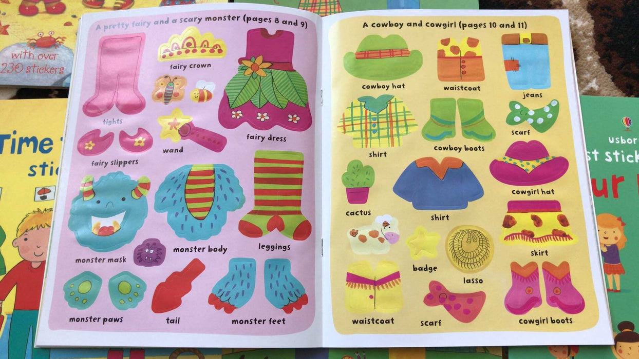 Kids Book, Sticker Book 6-Book Pack - Touch and Catch NZ