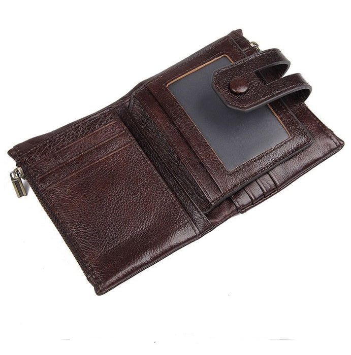 Men's Genuine Leather Bi-Fold Wallet 342-4