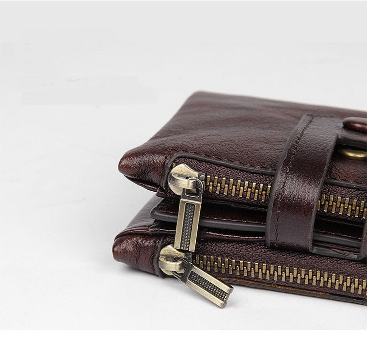 Men's Genuine Leather Bi-Fold Wallet 342-9