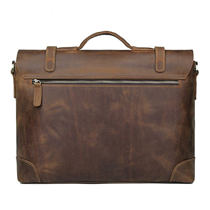 Men's Genuine Leather Briefcase, Laptop Bag 482-5