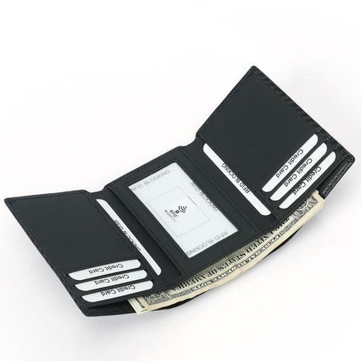 Men's RFID Carbon Fiber Tri-Fold Wallet 309-2