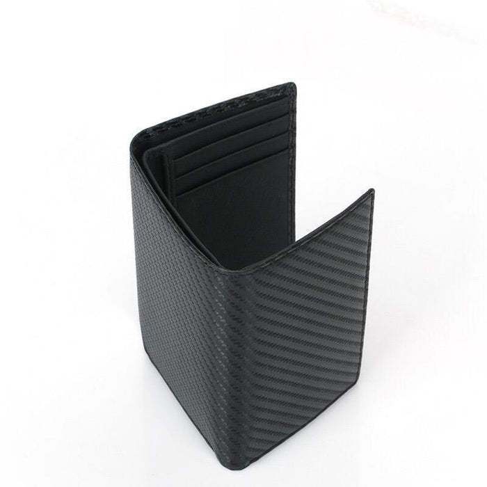 Men's RFID Carbon Fiber Tri-Fold Wallet 309-4