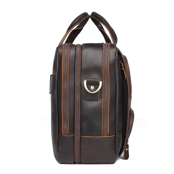 Men's Genuine Leather Briefcase, Laptop Bag 489-7