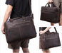 Genuine Leather Briefcase, Laptop Bag For 17 Inch Laptop 494-2