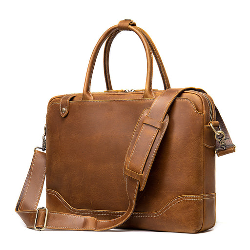 Genuine Leather Briefcase, Laptop Bag 475-1
