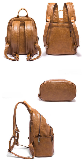 Women's Vegan Leather Backpack 268 | TOUCHANDCATCH NZ - Touch and Catch NZ