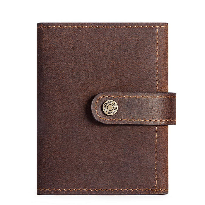 Genuine Leather RFID Wallet With Pop-up Card Case 378-6