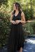 V-Nect Midi Dress,  V-Nect Maternity Dress Black | TOUCHANDCATCH NZ - Touch and Catch NZ