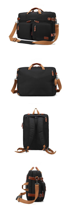 Canvas Briefcase, Laptop Bag, Laptop Backpack For 15.6 Inch-5