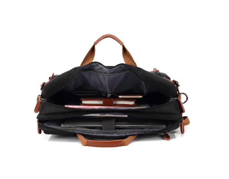 Men's Canvas Briefcase, Laptop Bag, Laptop Backpack 5005-6