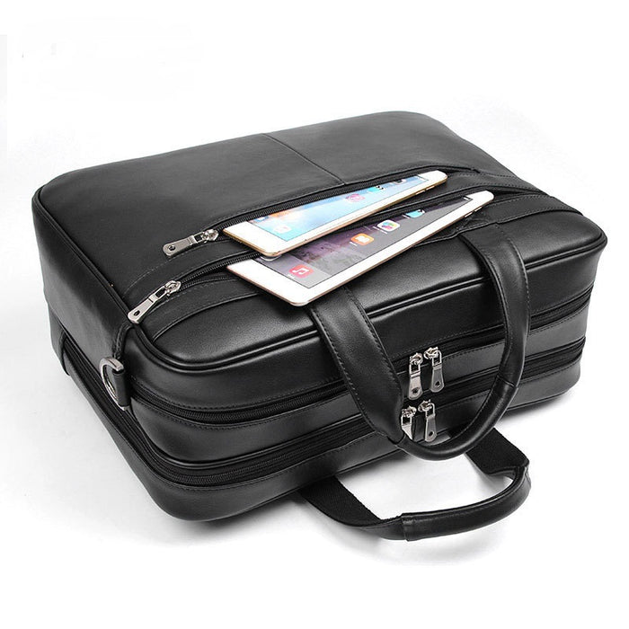 Genuine Leather Briefcase, Laptop Bag 7319-4