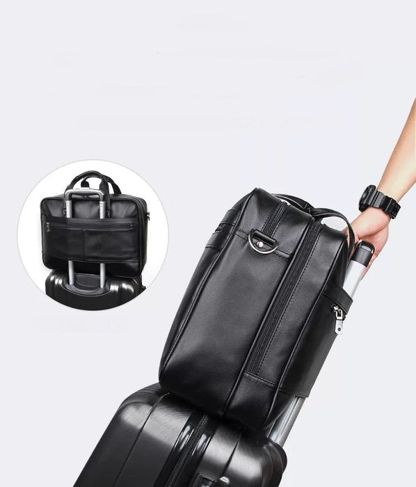 Genuine Leather Briefcase, Laptop Bag 7319-3
