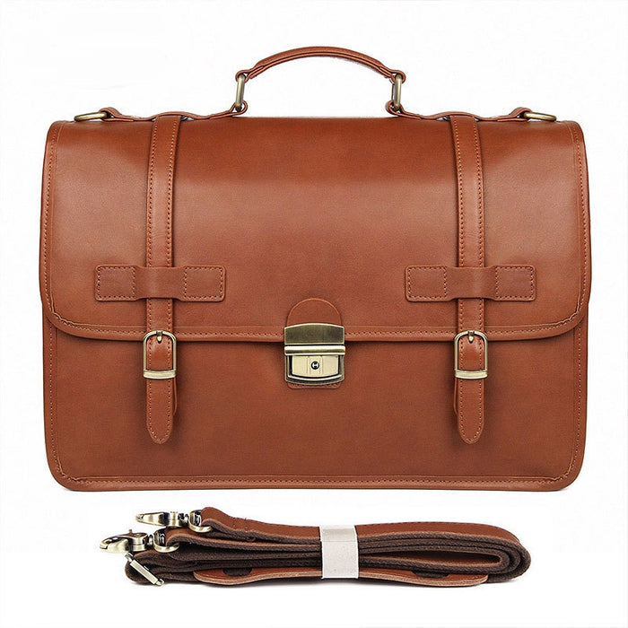 Genuine Leather Briefcase, Laptop Bag 497-2