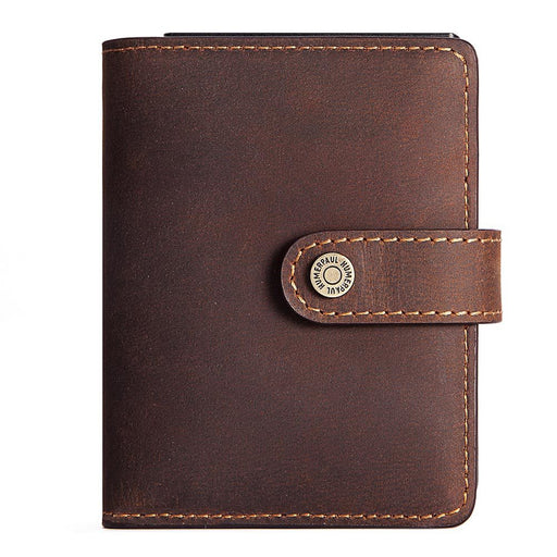 Genuine Leather RFID Wallet, Pop-up Card Holder 344-1