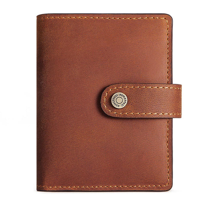 Genuine Leather RFID Wallet, Pop-up Card Holder 344-6