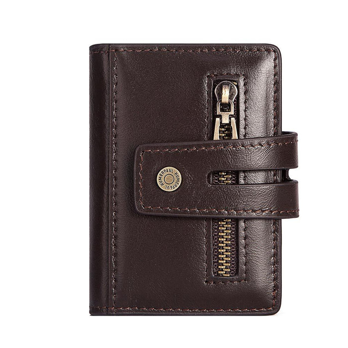 Genuine Leather RFID Wallet, Pop-up Card Holder 233-1