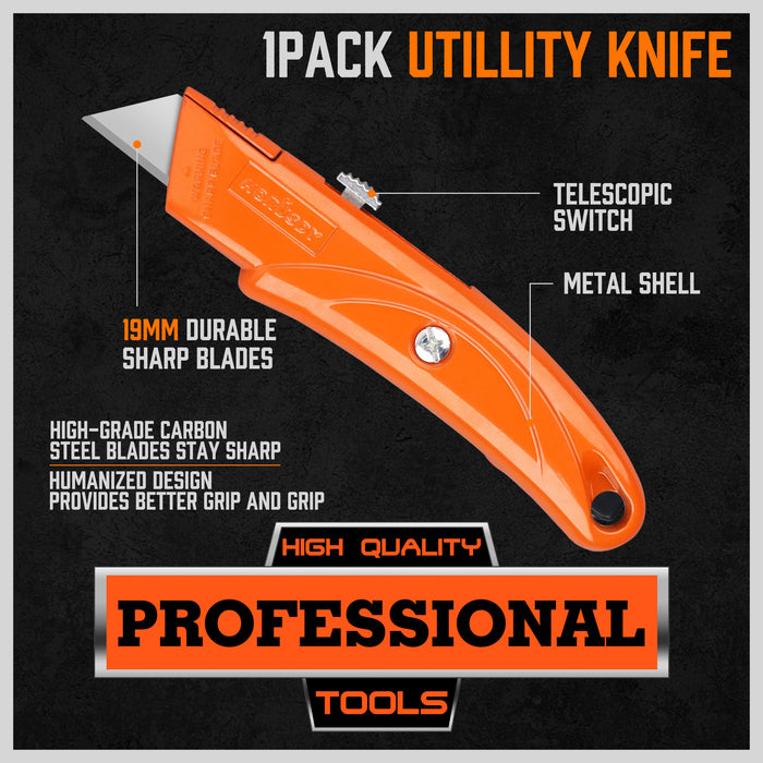 3 Pack Retractable Utility Knife Set  | TOUCHANDCATCH NZ - Touch and Catch NZ