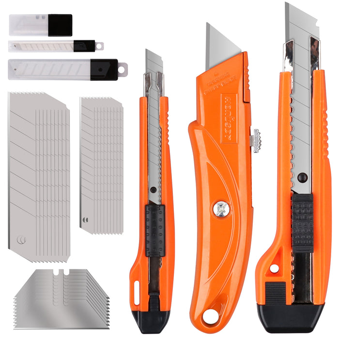 3 Pack Retractable Utility Knife Set  | TOUCHANDCATCH NZ - Touch and Catch NZ