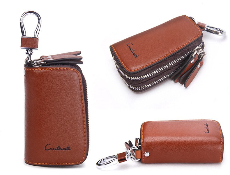 Genuine Leather Key Case 305 Brown Colour | TOUCHANDCATCH NZ - Touch and Catch NZ