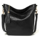 Women's Genuine Leather Tote Bag, Crossbody Bag 1113 Black Colour-1
