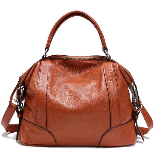 Women's Genuine Leather Tote Bag International Orange 1006-1