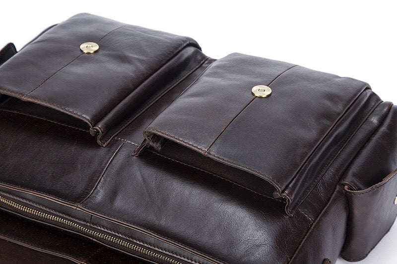 Genuine Leather Briefcase, Laptop Bag 442-4
