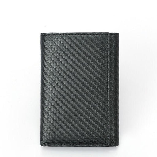 Men's RFID Carbon Fiber Tri-Fold Wallet 309-1