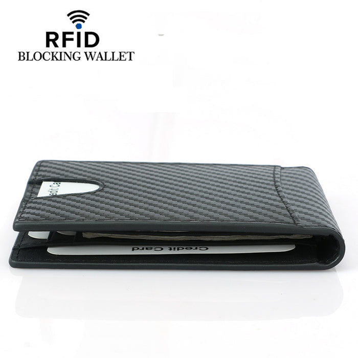 Men's RFID Carbon Fiber Bi-fold Wallet 306 | TOUCHANDCATCH NZ - Touch and Catch NZ