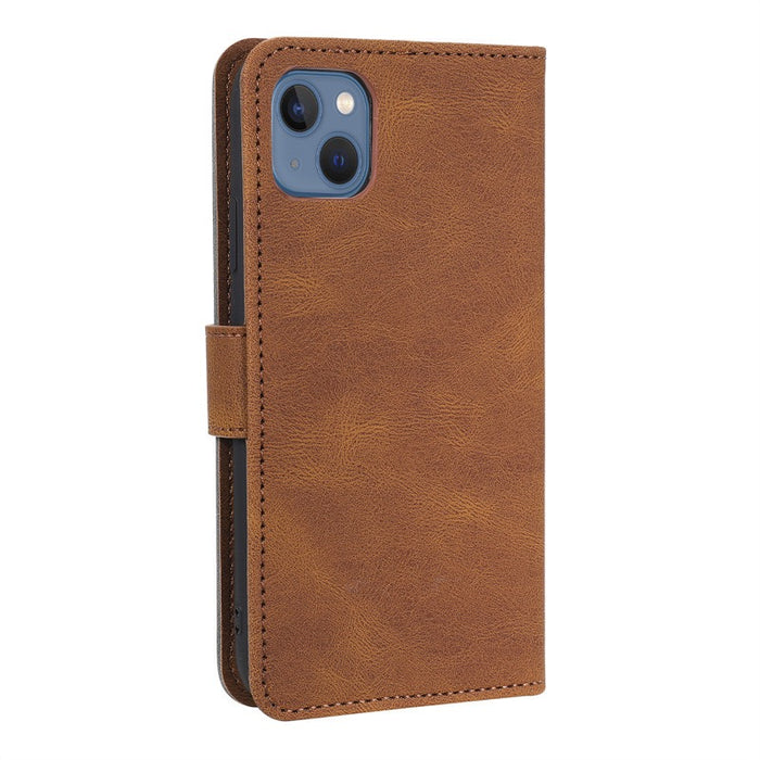Vegan Leather iPhone Case D41 Brown | TOUCHANDCATCH NZ - Touch and Catch NZ