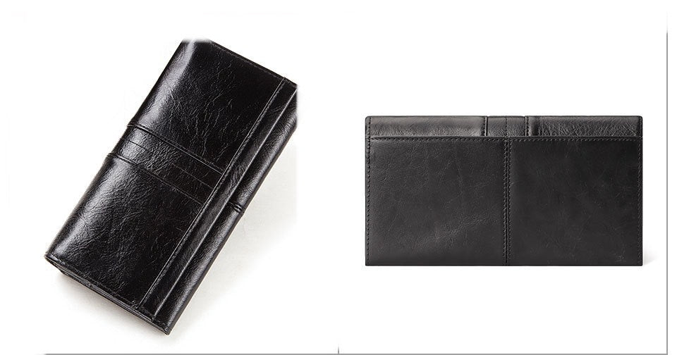 Women's Genuine Leather Bifold Purse 964 | TOUCHANDCATCH NZ - Touch and Catch NZ