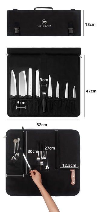 Chef’s Knife And Utensil Storage Bag TC94  | TOUCHANDCATCH NZ - Touch and Catch NZ
