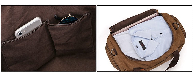 Washed Canvas Travel Bag, Gym Bag 018 | TOUCHANDCATCH NZ - Touch and Catch NZ