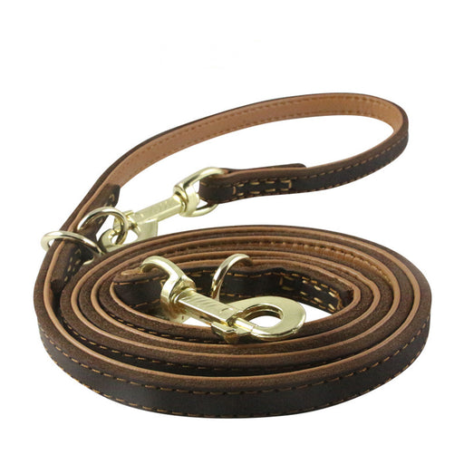 Genuine Leather Double-Layer Dog lead 1.9 Metre | TOUCHANDCATCH NZ - Touch and Catch NZ