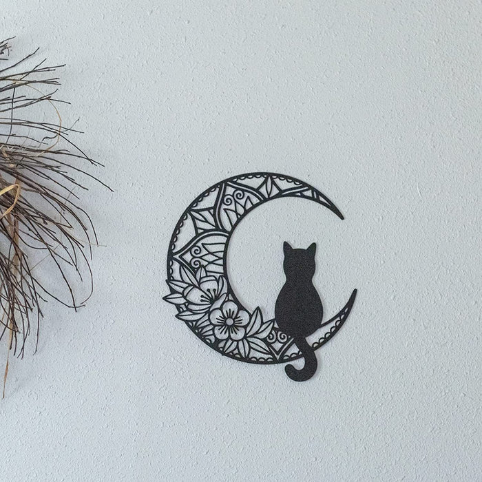 Home Decor, Interior Wall Art Metal Cat Black | TOUCHANDCATCH NZ - Touch and Catch NZ