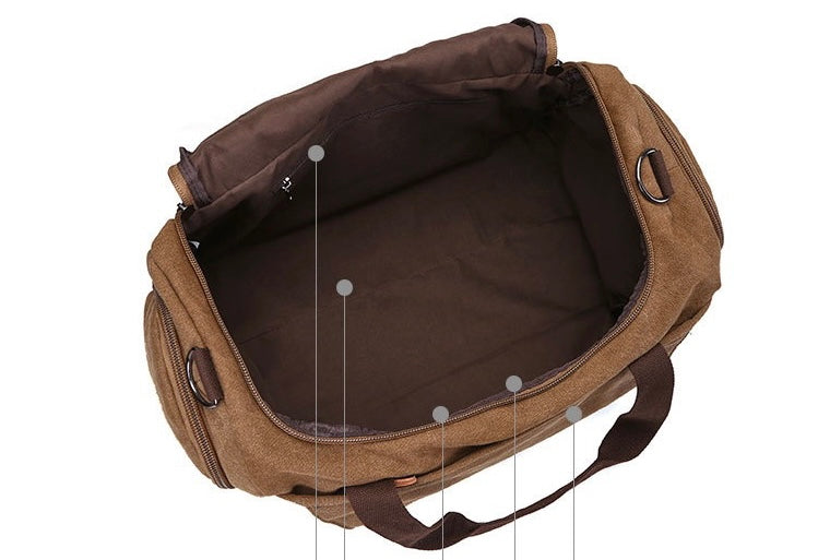 Washed Canvas Travel Bag, Gym Bag 018 | TOUCHANDCATCH NZ - Touch and Catch NZ