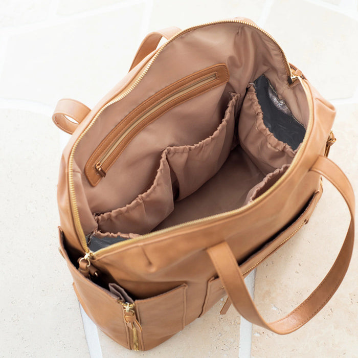 Vegan Leather Nappy Bag, Nappy Backpack  43 Litre TC2022 | TOUCHANDCATCH NZ - Touch and Catch NZ