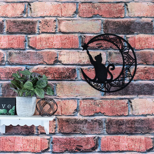 Home Decor, Interior Wall Art Metal Cat Black | TOUCHANDCATCH NZ - Touch and Catch NZ