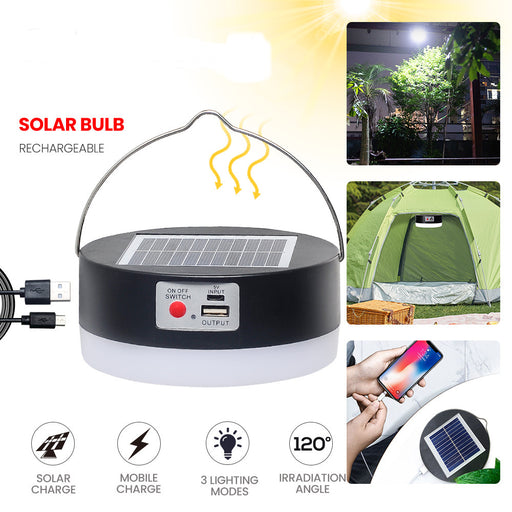 Chargeable LED Solar Powered 100W Camping Lamp | TOUCHANDCATCH NZ - Touch and Catch NZ