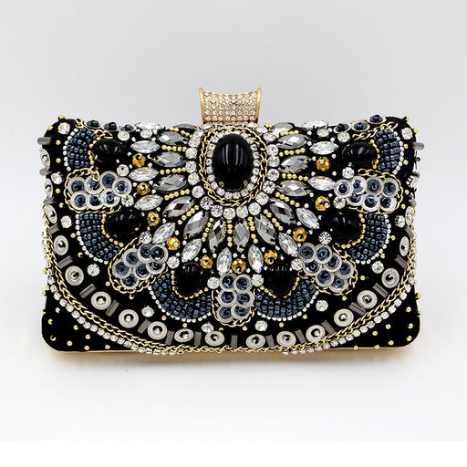 Clutch Bag, Evening Bag with Beads 1243 | TOUCHANDCATCH NZ - Touch and Catch NZ