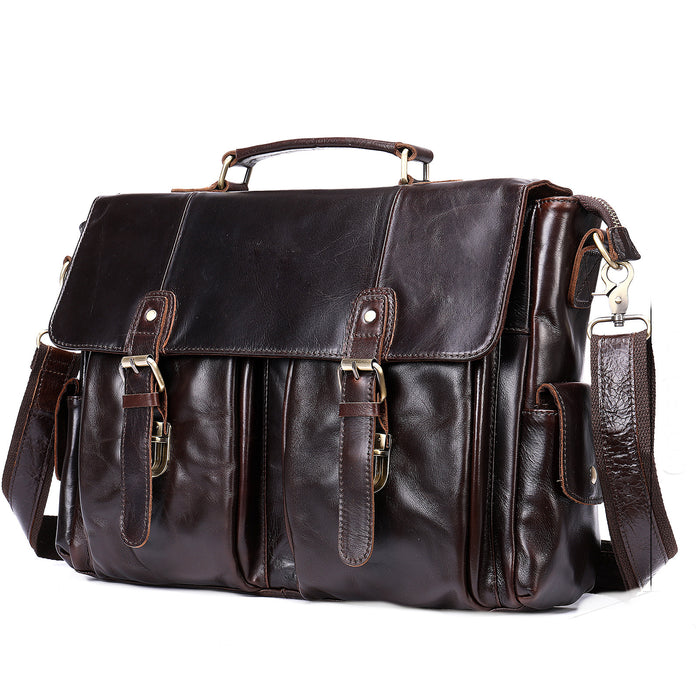Genuine Leather Briefcase, Laptop Bag 442-1