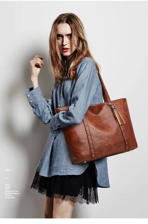 Vegan Leather Women's Tote Bag, Handbag 1967 | TOUCHANDCATCH NZ - Touch and Catch NZ