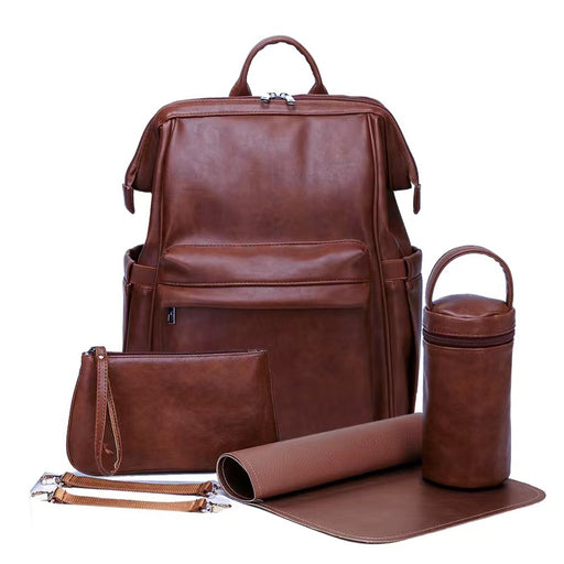 Vegan Leather Nappy Bag, Nappy Backpack 1P | TOUCHANDCATCH NZ - Touch and Catch NZ