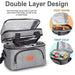 Insulated 2-Compartment Lunch Bag, Thermal Bag, Picnic Bag 20 Litre-2