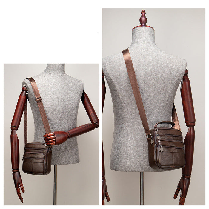 Men's Genuine Leather Crossbody Bag, Satchel TC55 | TOUCHANDCATCH NZ - Touch and Catch NZ